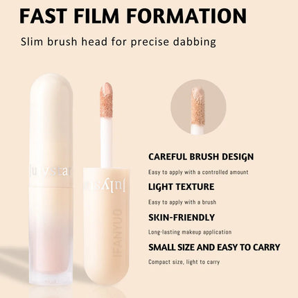 Waterproof Liquid Concealer Oil-control Lasting Cover Dark Circle Tattoo Acne Natural Full Coverage Lightweight Concealer Makeup