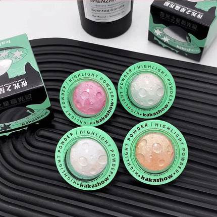 Highlighting Powder Korean Make up Fine Glitter for Face Long-Lasting Highlighting glow reicpe Contouring Luminous Finis
