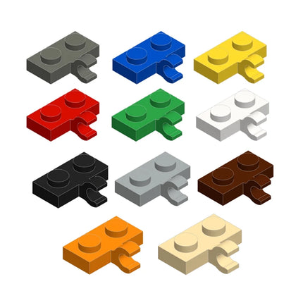 30pcs MOC compatible building block parts 11476 1x2 single-sided with longitudinal clip board DIY children's toy gift