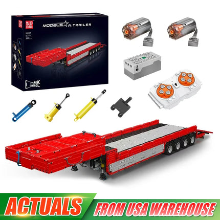 Mould King 19015T Technical Car Building Block APP& RC Remote Control Trailer Model Set Assembly Truck Brick Kids Christmas Gift