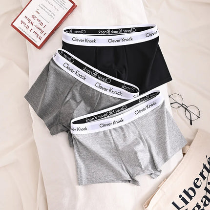 1Pcs Boxer Shorts Men's Underwear Sexy Panties Cotton Solid Man Underpants Male Boxers Homme U Convex Lingerie Free Shipping