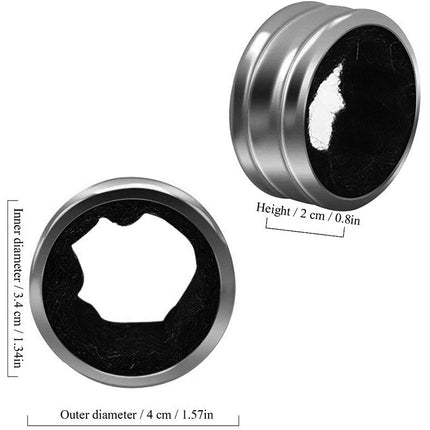 Stainless Steel Wine Bottle Collars Drip Ring Velvet Lined Anti-overflow Wine Drip Catcher for Home Bar Restaurant Outdoor Party