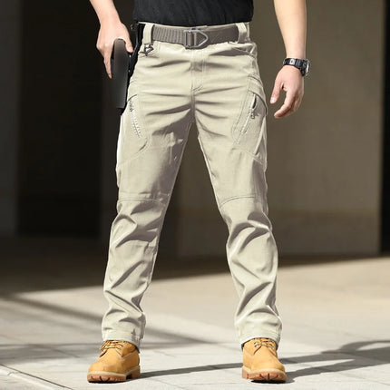 Summer Casual Lightweight Army Military Long Trousers Male Waterproof Quick Dry Cargo Camping Overalls Tactical Pants Breathable