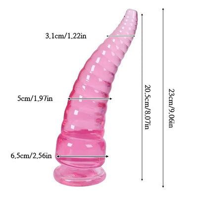 Threaded octopus tentacles, simulated anal plug, adult sex toy, men's and women's anal expanders, prostate massager, suction cup