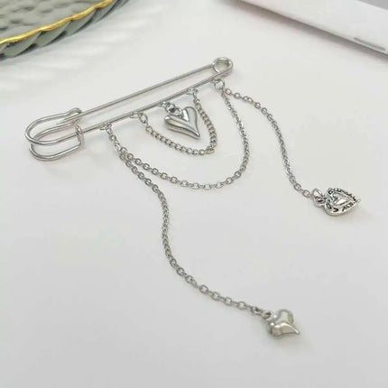 PuRui Trend Creative Silver Color Tassel Pendant Anklet Chain Women Paperclip Foot Ankle Chain with High Heels Accessory Jewelry