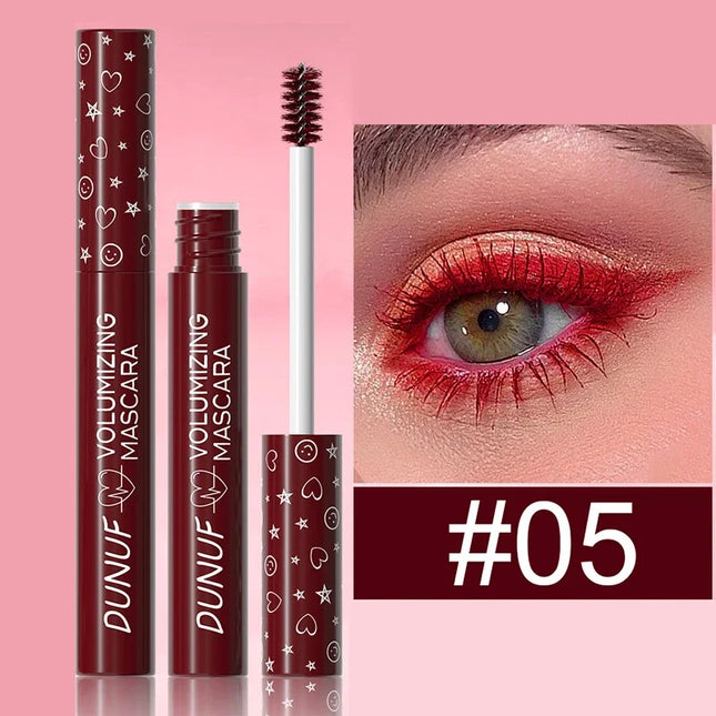 Colorful Curling Mascara Stage Makeup Waterproof Green Mascara Cream Blue Purple Curling Lengthen Quick Dry Eyelashes Extension