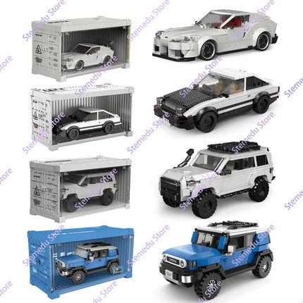 MOC PB8801-8849 Technical Speed Car MX5 Racing Car Model Camper Container Building Block Brick Assembly Toys Kids Xmas Gift