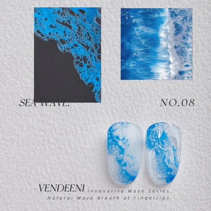 DIY Nail Art Blossom Gel Semi Permanent Soak Off Marble Gel Polish Varnish Quickly Blooming Nail Polish Bubble Ocean Wave Gel