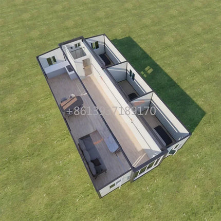 1 MOQ Factory Customized Luxury Australia Structure Expandable Prefab Collapsible Container House Sliding Home Office 40ft 20ft