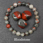 26 Bloodstone / 19cm-7.5inch / 8mm beads