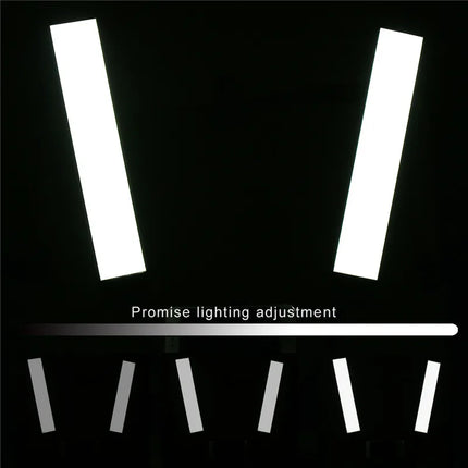 45W LED Video Light Double Arms Fill LED Light Selfie Light Long Strips LED Light for Photo Studio Live Broadcast Tiktok Stream