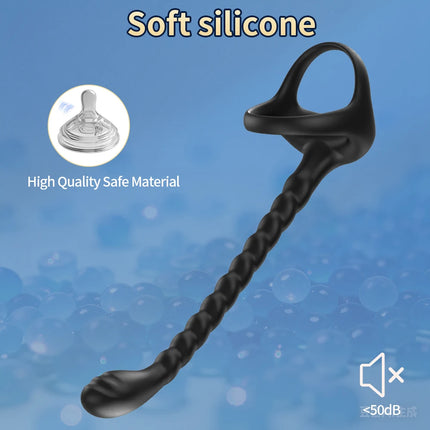 Prostate Massager Cock Ring Vibrators for Men Adult Sex Toy for Men Vibrating Cock Ring Stimulator Remote Control Anal Butt Plug