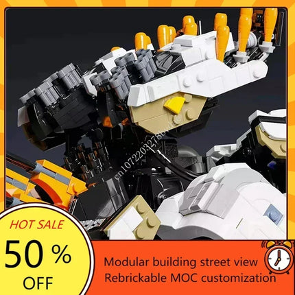 MOC Horizon West Tooth Tremortusk Building Blocks Set Forbidden Elephant Monster Beast Bricks Toy For Children Birthday Kid Gift