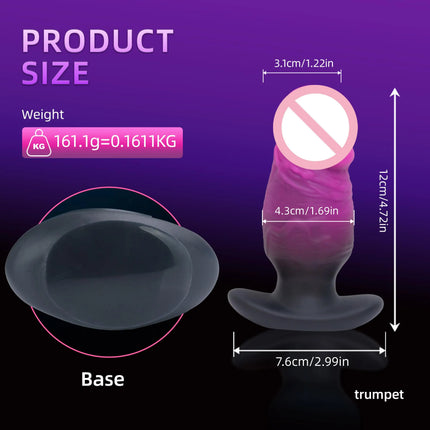 Dildo Anal Plug Huge Real Penis 4 Size Wearable Sex Toys For Men Women Butt Massager Soft Silicone With T Base Penetration Anal