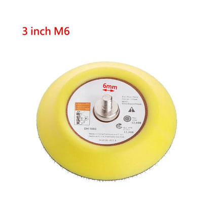 2/3/5 Inch Polishing Sanding Disc M6/M8 Male Thread Backing Pad Sander Polishing Tray For Wood Metal For Grinding Polishing