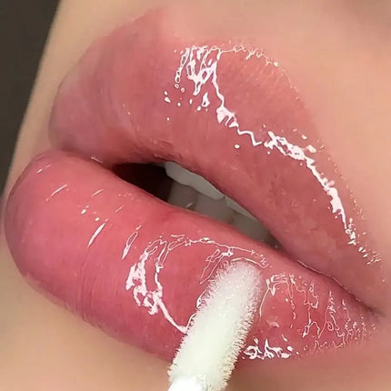 Herorange Crystal Clear Lip Oil Long-Lasting Moisturizing Lightens Lip Lines Prevents Flaking Must-Have Glossy Lip Oil Cosmetics for Autumn and Winter