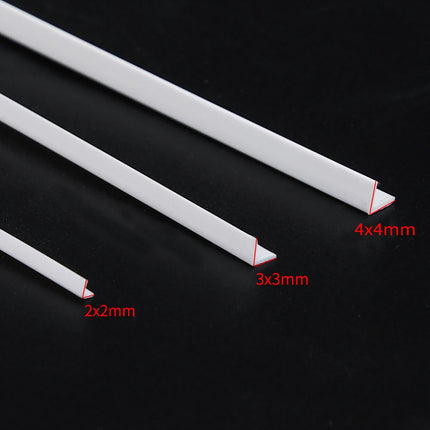 Length 25CM ABS White L/I-Shape Tube Rod DIY Micro Landscape Building House Architectural Scene Layout Materials Tool 20PCS/lot