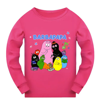 Barbapapa Children Summer Sleepwear Pajamas for Girls Clothes Children's Clothing Child House Clothing Baby Girl Clothes Girls's