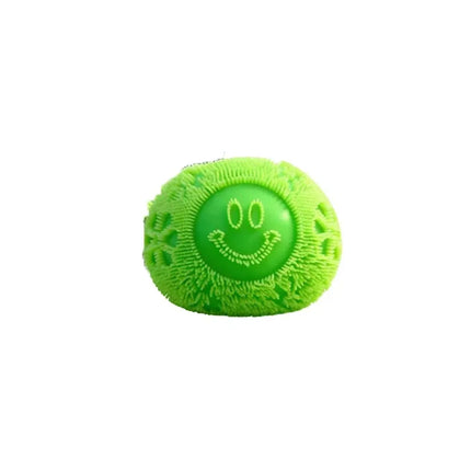 Needoh Fuzz Ball Smile Soft Jellyfish Squish Squeeze Toy Stress Anxiety Relief Stress Sensory Waterproof Water Play Sensory Toy