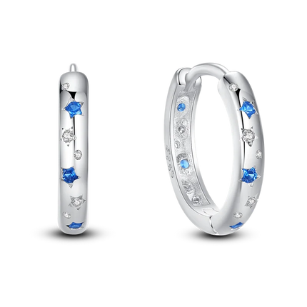 925 Silver Charms Plata De Ley 925 Jewelry Women Fashion Cute Tiny Clear Crystal CZ Stud Earrings Star Starfish Dolphin Earrings