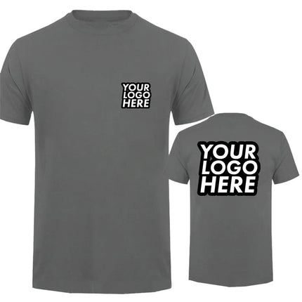 Unisex Custom Design LOGO Printing Personalized Tshirt Men's Harajuku Text Photos Clothing Cotton T-shirt Customized Tees Tops