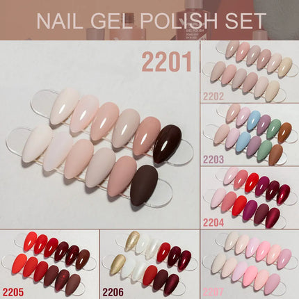 6pcs/kit VENALISA Valentine's Day Collection Lovely Pink Nails HEMA FREE TPO FREE Soak Off UV LED Semi Permanent Set Gel Varnish