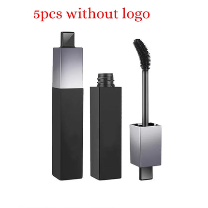 Black Box Square Tube Can Bend Thick Lengthening Waterproof Mascara Private Label Custom Sexy Eye Makeup Bulk