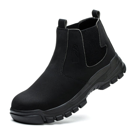 Waterproof Safety Boots Men Indestructible Steel Toe Work Boots Anti-smash Stab-resistant Safety Shoes Biker Botas Para Hombre