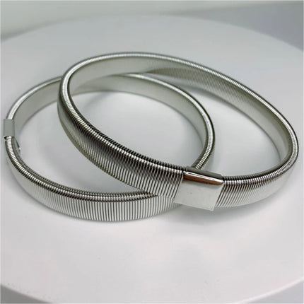 Non-slip Alloy Armband Stretch Garter Shirt Sleeve Holder Unisex Sleeve Holders Bartender Elastic Armband Accessories