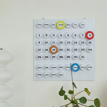Euroway Ringdate Calendar Medieval Creative Perpetual Calendar Celebrity Home Decor Ornament Props Ultra-thin Plastic-CN