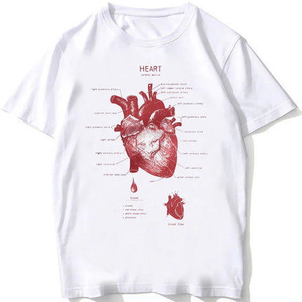 Whale Shark Anatomy Biology T-shirt Unisex Women Hip Hop Casual T Shirts Women Beach Diving White T-shirt Vintage Women Tees