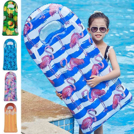 Thickened Inflatable Toys Children Inflatable Surfboard with Cartoon Print Summer Outdoor Water Swimming Inflatable Air Mattress