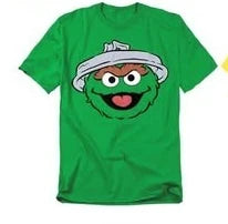 Sesame Street Toddler Boy Girl 4 Pack T-Shirts Elmo Oscar Big Bird Cookie Monster Cute Cartoon Character, Soft Stretchy Fabric
