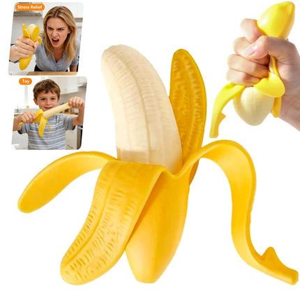 Super Stretchy Banana,Squishy Banana Fidget Stress Relief Toy for Kid and Adults,Super Soft Stress Relief Banana Party Favors