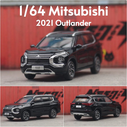1/64 Mitsubishi Outlander SUV Sport Miniature Model 1:64 Diecast Metal Toy Car Vehicle Display Collection Free Wheels Gift Boys