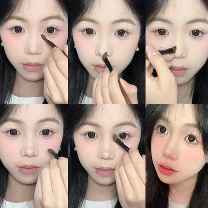 Matte Highlighter Contouring Palette Brighten Nose Shadow Face Contour Powder Monochrome White Bronzer Highlighter Makeup Plate