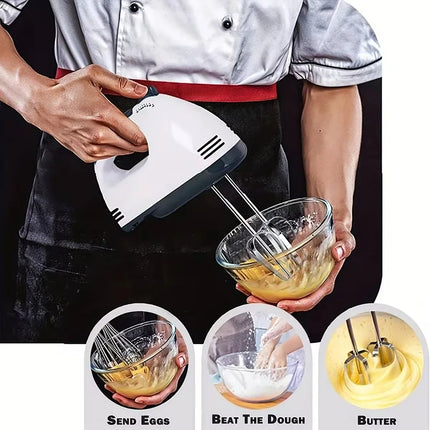 Handheld Electric Egg Beater 7-Speed Mini Automatic Mixer for Egg White And Cream with EU/US Plug Household Kitchen Tool