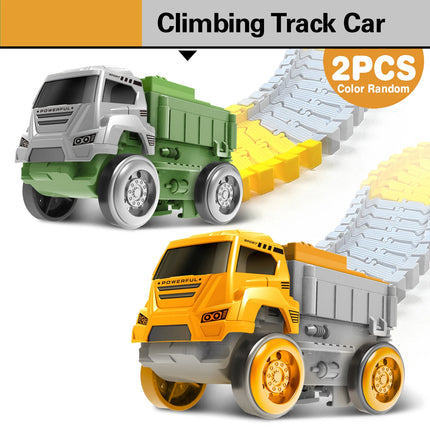 Magic Climbing Track Train Dinosaur World Road Race Flexible Track Car for Boys And Girls Aged 3-6 Birthday Gift