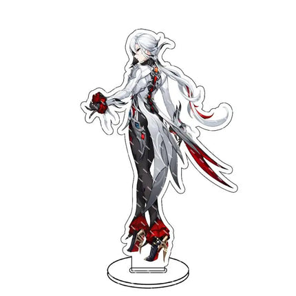 Genshin lmpact Anime Figure Acrylic Stand Lauma Flins Aino Ineffa Model Plate 1pc Desk Decor Standing Sign Game Fans Gifts Key