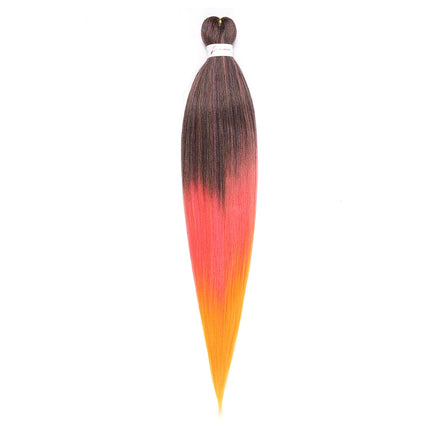 Pre-stretched Synthetic Braiding Hair Ombre Professional Easy  Hot Water Setting Soft  Crochet Braid Hair  Extensions
