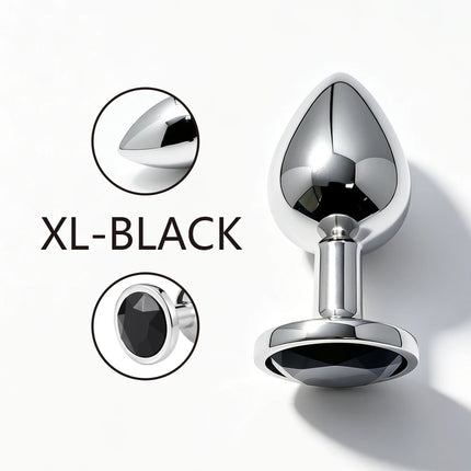 5 Size butt plug Metal anal plug Jewelry base beginner to expert G-point massage dildos adult women toys adult men toys