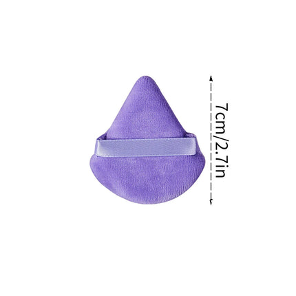 12PCS purple soft fan-shaped sponge powder puff, a special makeup tool for dry and wet use without powder sticking
