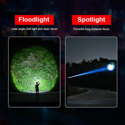 White Laser Flashlight Keychain High Power Rechargeable LED Flashlight Torch Tactical Portable Outdoor Camping Hiking Work Light