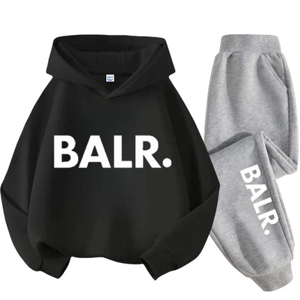 Kids Fashion Simple USA New York Alphabet Print Casual Suit Boys Outdoor Sports Suit Girls Fall and Winter Comfortable Warm Suit