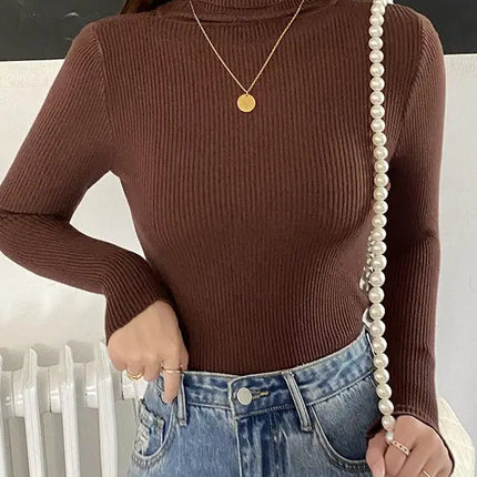 Heliar Women Fall Turtleneck Sweater Knitted Soft Pullovers Cashmere Jumpers Basic Soft Sweaters For Women 2024 Autumn Winter