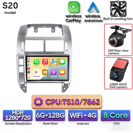 Android Car Radio Multimedia Car Radio Stereo Head Unit for Volkswagen Polo Mk4 2001 - 2011 with GPS Navigation Wireless CarPlay