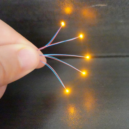 5pcs Pre-wired #0402 Smd Led Model,30cm Connection Wires hobby Model Kit for Gundam Lighting with Free 1pc Battery Box