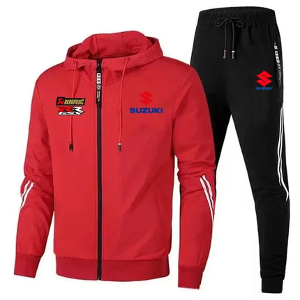 2026 Suzuki Logo Men's Hooded Sweatshirt Casual Set Style New Model Suzuki Pattern Fashionable Simple Hoodie