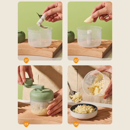 Multifunctional Vegetable Chopper Small Food Processor Manual Hand-Cranked Food Chopper Mincer Tool Garlic Kitchen Gadgets