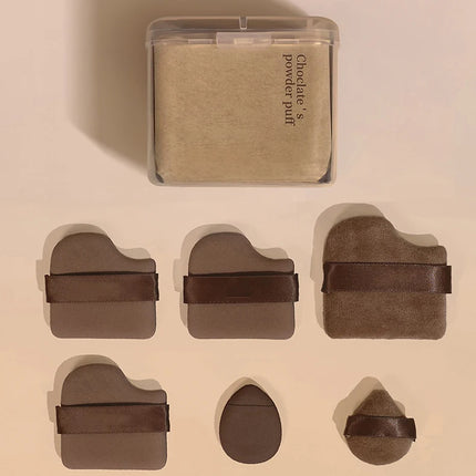 4/6PCS Makeup Blender Puff Air Cushion Foundation Sponge Loose Powder Puffs Cosmetic Applicator Tool Finger Sponge Makeup